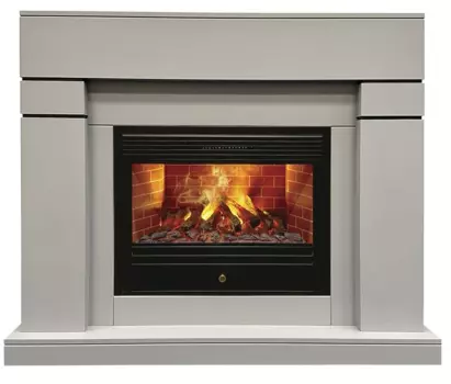 Электрокамин с широким очагом 3D Real-Flame