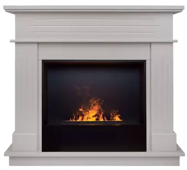 Электрокамин с широким очагом 3D Real-Flame