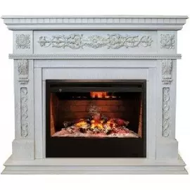 Эстетичный 3D электрокамин с увлажнением Real-Flame