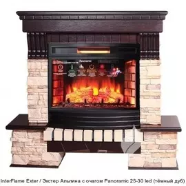 Каменный камин (портал+очаг) InterFlame