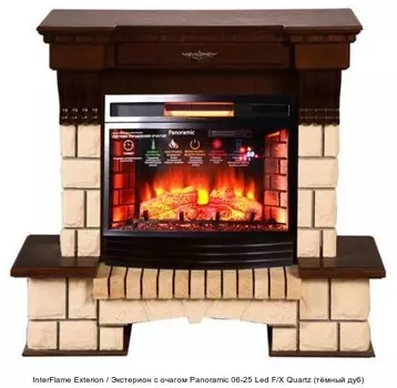 Каменный камин (портал+очаг) InterFlame