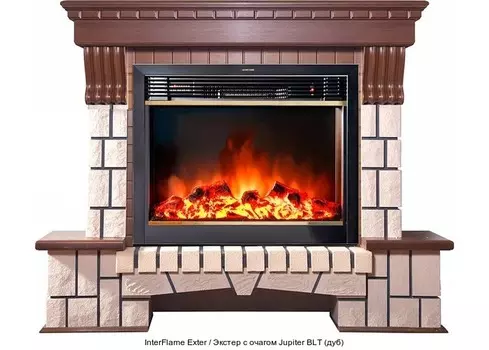 Каменный камин (портал+очаг) InterFlame
