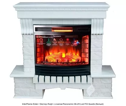 Каменный камин (портал+очаг) InterFlame