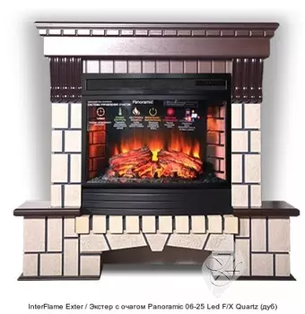 Каменный камин (портал+очаг) InterFlame