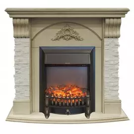Камин с реалистичным камнем Real-Flame