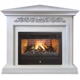 Камин угловой электрический с эффектом пламени 3D Real-Flame