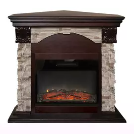 Камин угловой электрический с эффектом пламени 3D Real-Flame