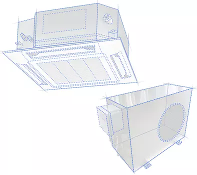 Кассетный кондиционер VENTEX