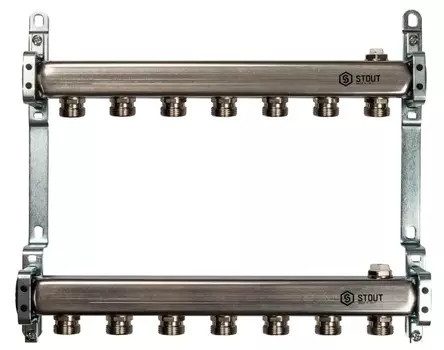 Коллектор для радиаторной разводки STOUT