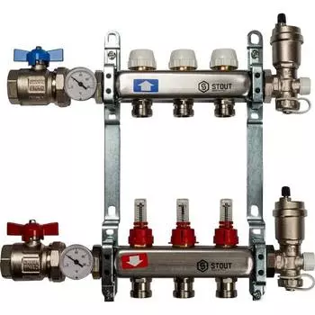 Коллектор с расходомерами STOUT