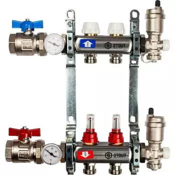 Коллектор с расходомерами STOUT