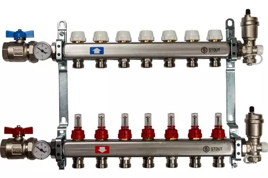 Коллектор с расходомерами STOUT