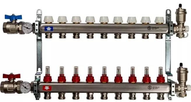 Коллектор с расходомерами STOUT