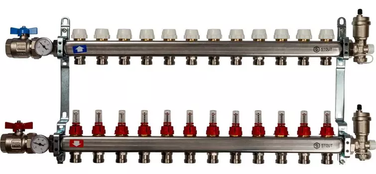 Коллектор с расходомерами STOUT