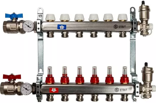 Коллектор с расходомерами STOUT