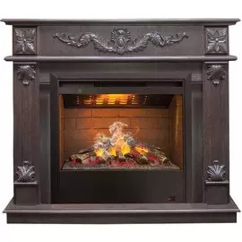 Коричневый электрокамин Real-Flame