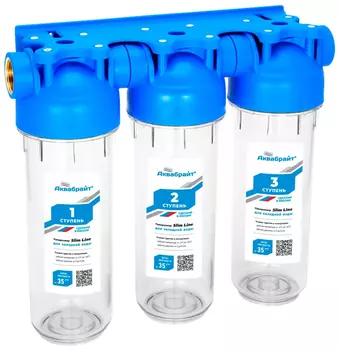 Магистральный фильтр с присоединительным диаметром 1" Аквабрайт