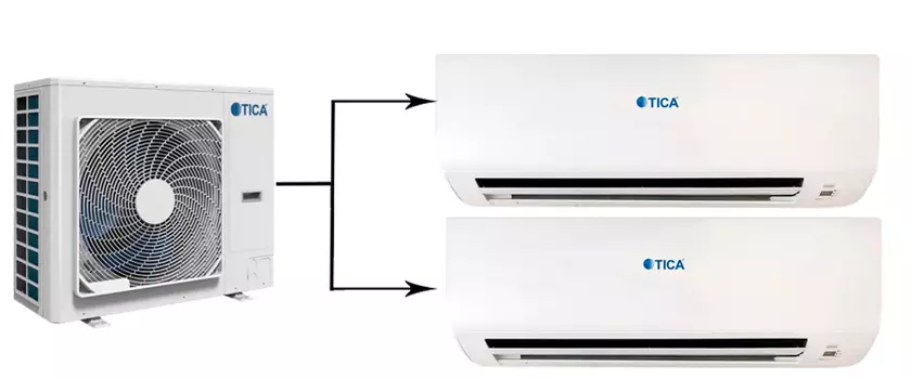 Мульти сплит-система на 2 комнаты TICA