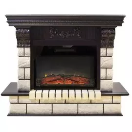 Надежный электрокамин с эффектом живого огня и звуком Real-Flame