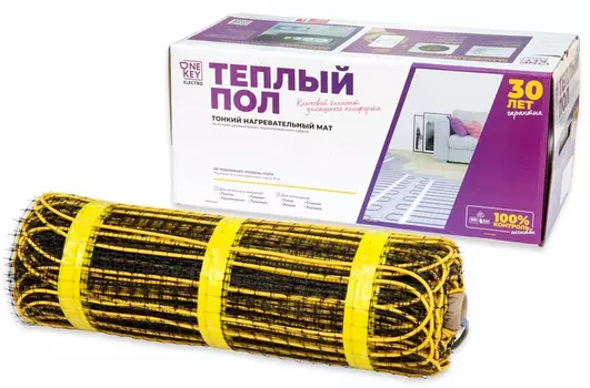 Нагревательный мат 10 м2 OneKeyElectro