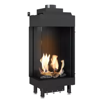 Панорамный газовый камин Kratki