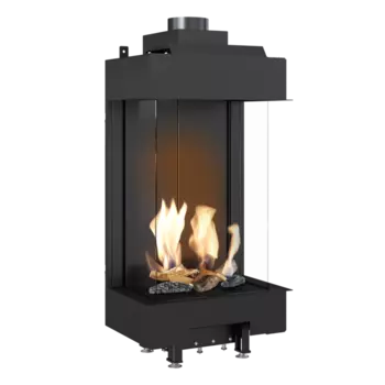 Панорамный газовый камин Kratki