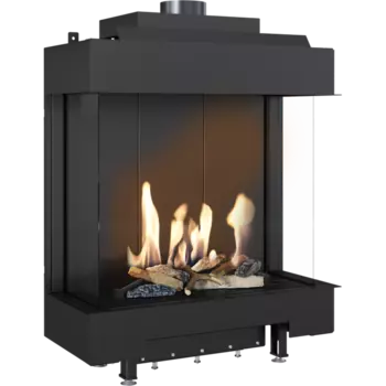 Панорамный газовый камин Kratki