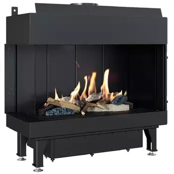 Панорамный газовый камин Kratki