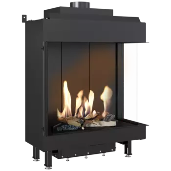 Панорамный газовый камин Kratki