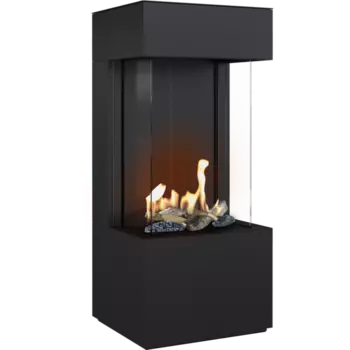 Панорамный газовый камин Kratki