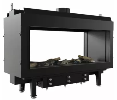 Панорамный газовый камин Kratki