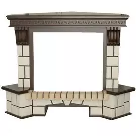 Угловой широкий портал Real-Flame