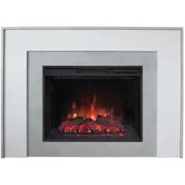 Электрокамин с широким очагом 2D Real-Flame