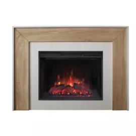 Электрокамин с широким очагом 2D Real-Flame