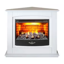 Электрокамин с широким очагом 3D Real-Flame