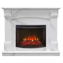 Электрокамин с широким очагом 2D Real-Flame