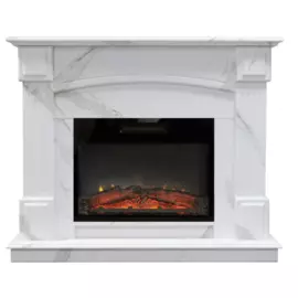 Электрокамин с широким очагом 2D Real-Flame