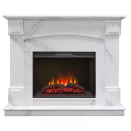 Электрокамин с широким очагом 2D Real-Flame