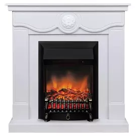 Электрокамин с широким очагом 2D Real-Flame