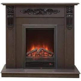 Пристенный стильный электрокамин Real-Flame