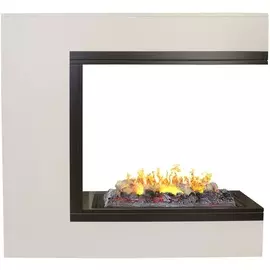 Современный электрокамин 3D со звуком и увлажнением Real-Flame