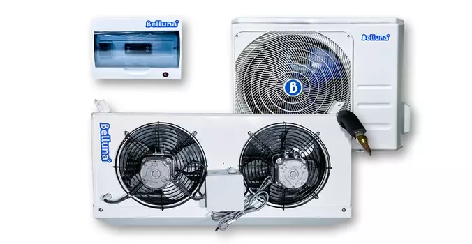 Среднетемпературная установка V камеры 50-99 м³ Belluna