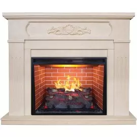 Стильный 3D камин с эффектом живого огня Real-Flame