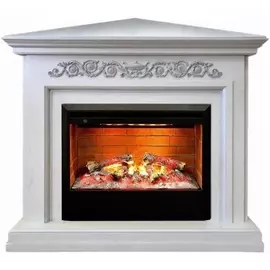 Стильный угловой электрокамин с 3D эффектом пламени Real-Flame