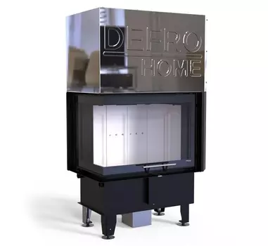 Угловая левая дровяная топка DEFRO