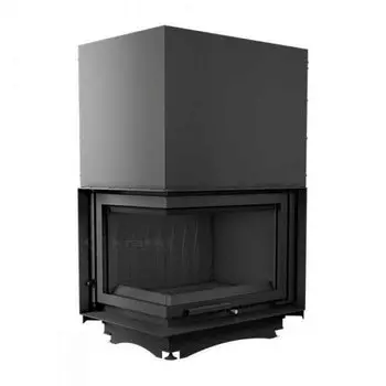 Угловая левая дровяная топка Kratki