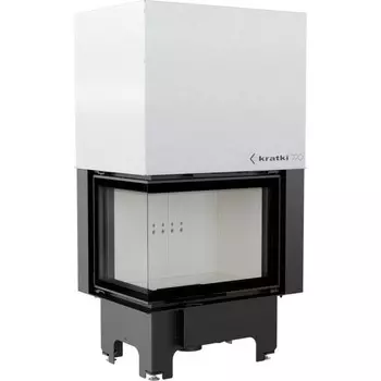 Угловая левая дровяная топка Kratki