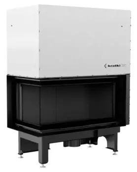 Угловая левая дровяная топка Kratki