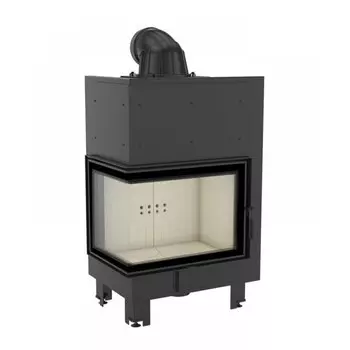 Угловая левая дровяная топка Kratki