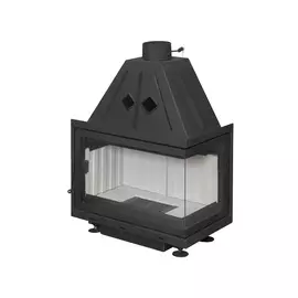 Угловая правая дровяная топка ЭКОКАМИН